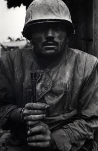 Don McCullin: Shell Shocked US Marine, Vietnam, Hue, 1968, printed 2013 © Don McCullin, courtesy Hamiltons Gallery, London. Don McCullin: Shell Shocked US Marine, Vietnam, Hue,1968, printed 2013 © Don McCullin, courtesy Hamiltons Gallery, London.
