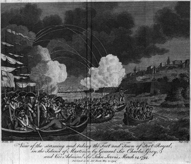 Landung bei Fort Royal 1794 - National Maritime Museum, Greenwich London