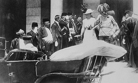 Erzherzog Franz Ferdinand mit Frau in Sarajevo 1914 - Wikimedia