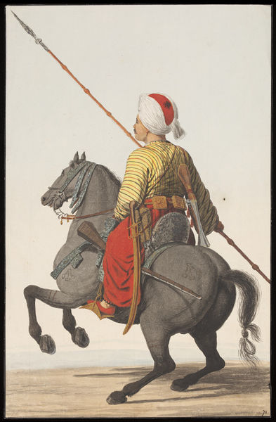 Sipahi (anonymer griechischer Künstler, ca. 1809), https://commons.wikimedia.org/wiki/File:Sipahi,_anonymous_Greek_artist,_ca._1809.jpg