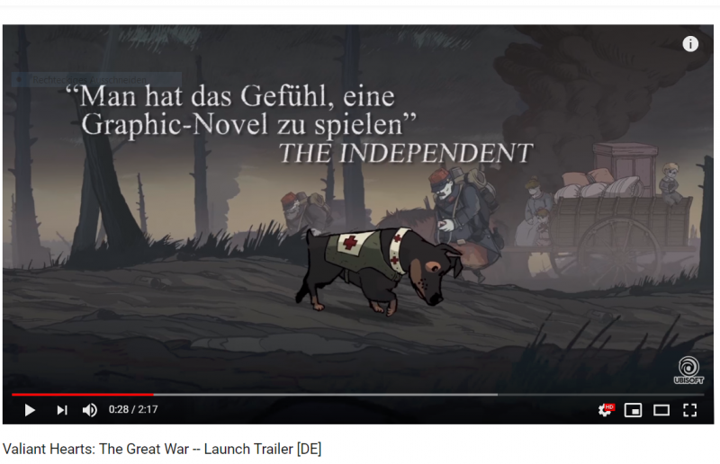 Valiant Hearts (trailer screenshot)