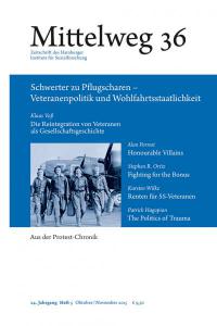 Cover Mittelweg36 Veteranenpolitik Cover Mittelweg36 Veteranenpolitik