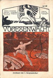 Abbildung 1: Feldzeitung „Vogesenwacht“, Nr. 10 vom 9.4.1918.