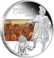 Lebendige Rezeption. 1oz Silber-Gedenkmünze zur Schlacht von Cannae, Perth 2009