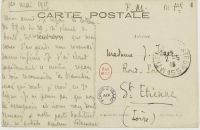 Feldpostkarte von Jules Isaac an seine Frau Laure vom 1. Mai 1915